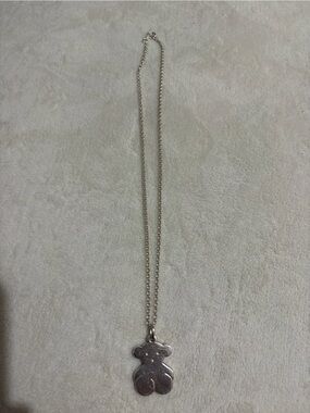 Silver Heart Pendant Long Necklace - Women Jewelry
